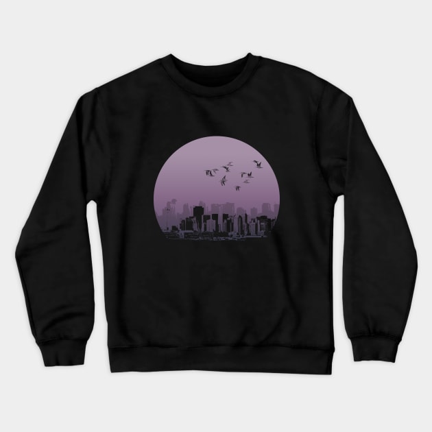 Cityscape Crewneck Sweatshirt by Sinmara